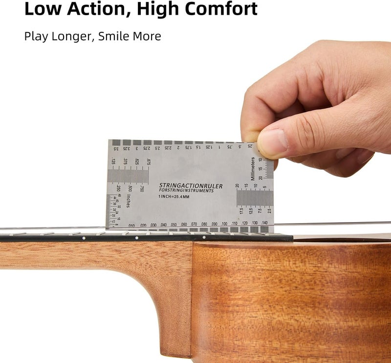 TOM 21" Soprano Ukulele –Full Beginner Kit Includes Quick Locking Strap, Solid Top Mahogany Professional Ukelele for Kids & Adults, Rich Tone with D’Addario Strings(AM5-S) - Image 3